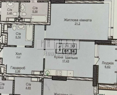 Продаж 2к квартири без ремонту, ЖК Новопечерські Липки, вул.