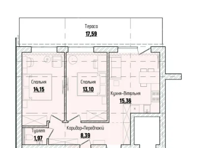 Apartment. Chernivtsi, Hlynna Street