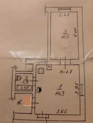 1-bedroom apartment in the Center of Odessa