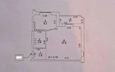 Продам 1-квартиру с ремонтом на пос.Котовского