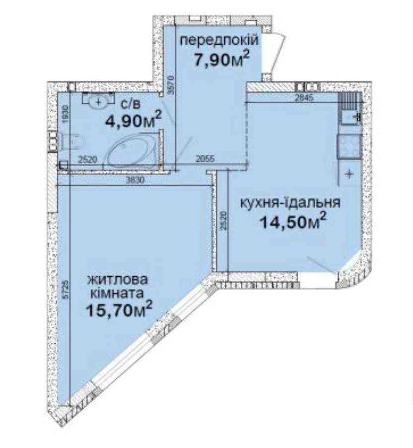 Sale of a 1-bedroom apartment in a club house on Metro logical Street