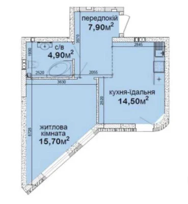 Sale of a 1-bedroom apartment in a club house on Metro logical Street