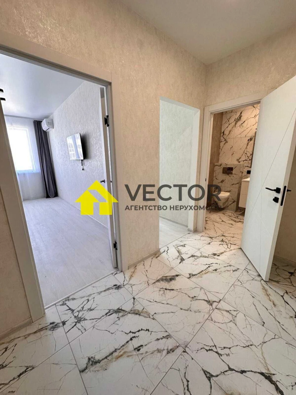 1-комнатная квартира 41 м² с ремонтом. Новостройка. Автономное отопление.