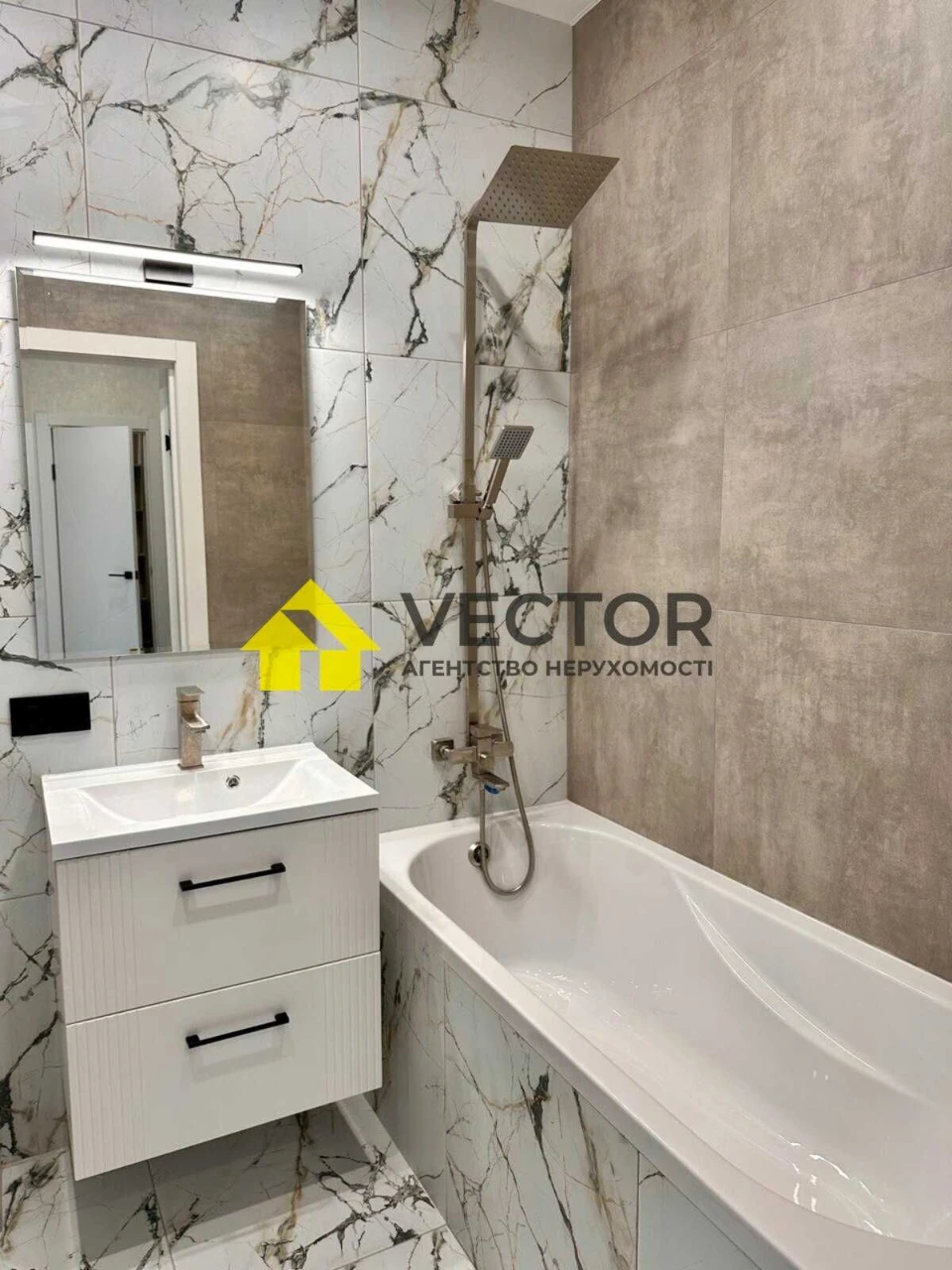 1-комнатная квартира 41 м² с ремонтом. Новостройка. Автономное отопление.