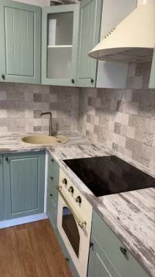 Apartment renovated in Patriotika residential complex, owner