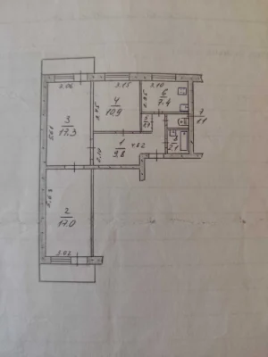 For sale 3-room apartment on ул. Историческая