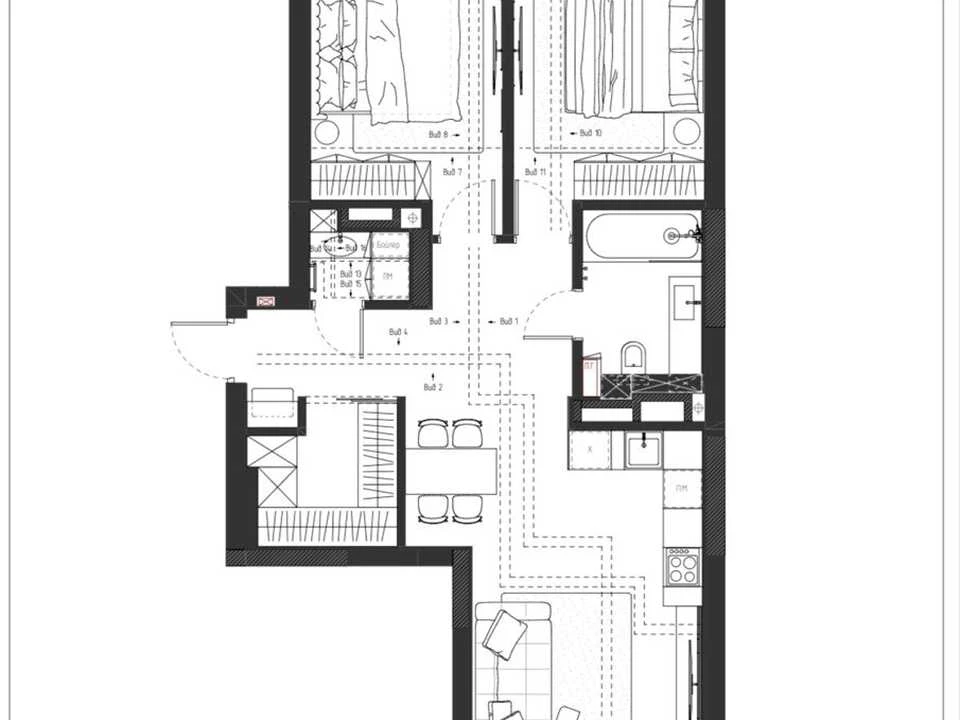Apartment. Sholudenska St., Kyiv