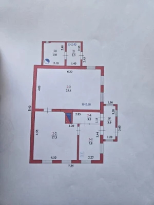 House in Хорошево / Zhikhory, 63m2 with combined heating and a yard
