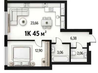 Apartment. Ivano-Frankivsk, Hetman Mazepa Street