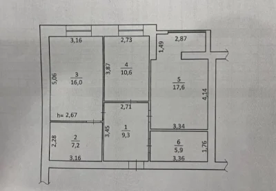 Продам 2-комнатную квартиру на Сахарова в новом кирпичном до
