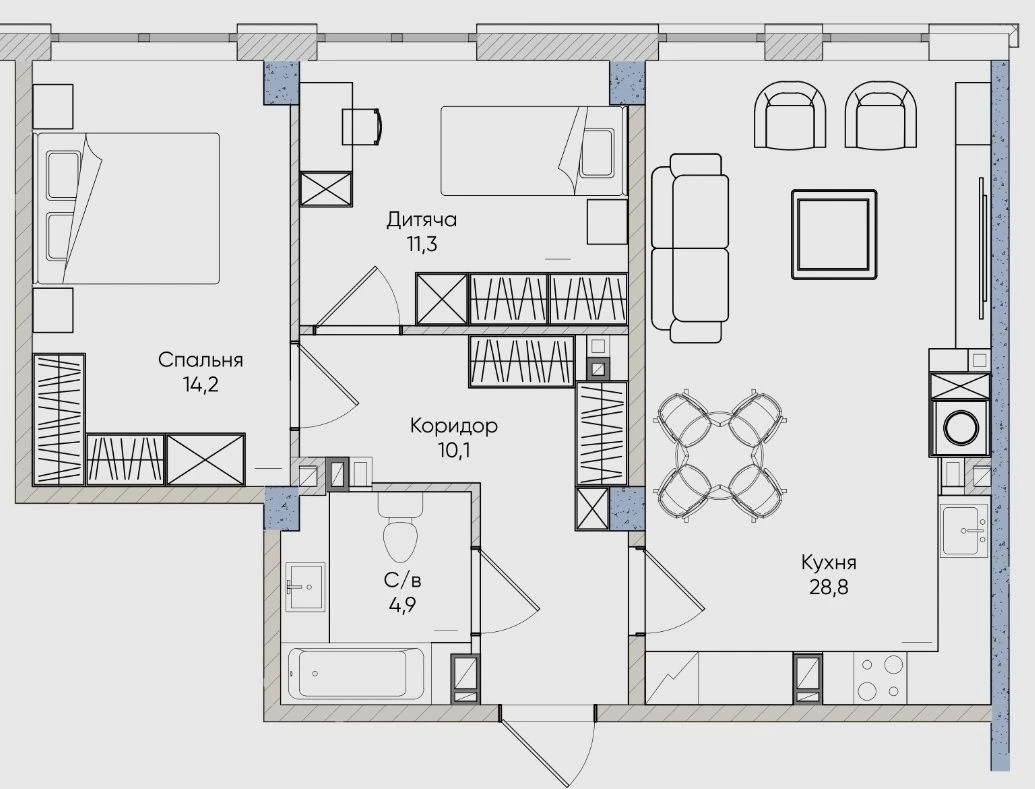 Selling apartment for $13,000 initially and for 36 months.