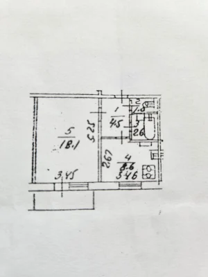 For Sale: 1-bedroom apartment in Troyeshchene