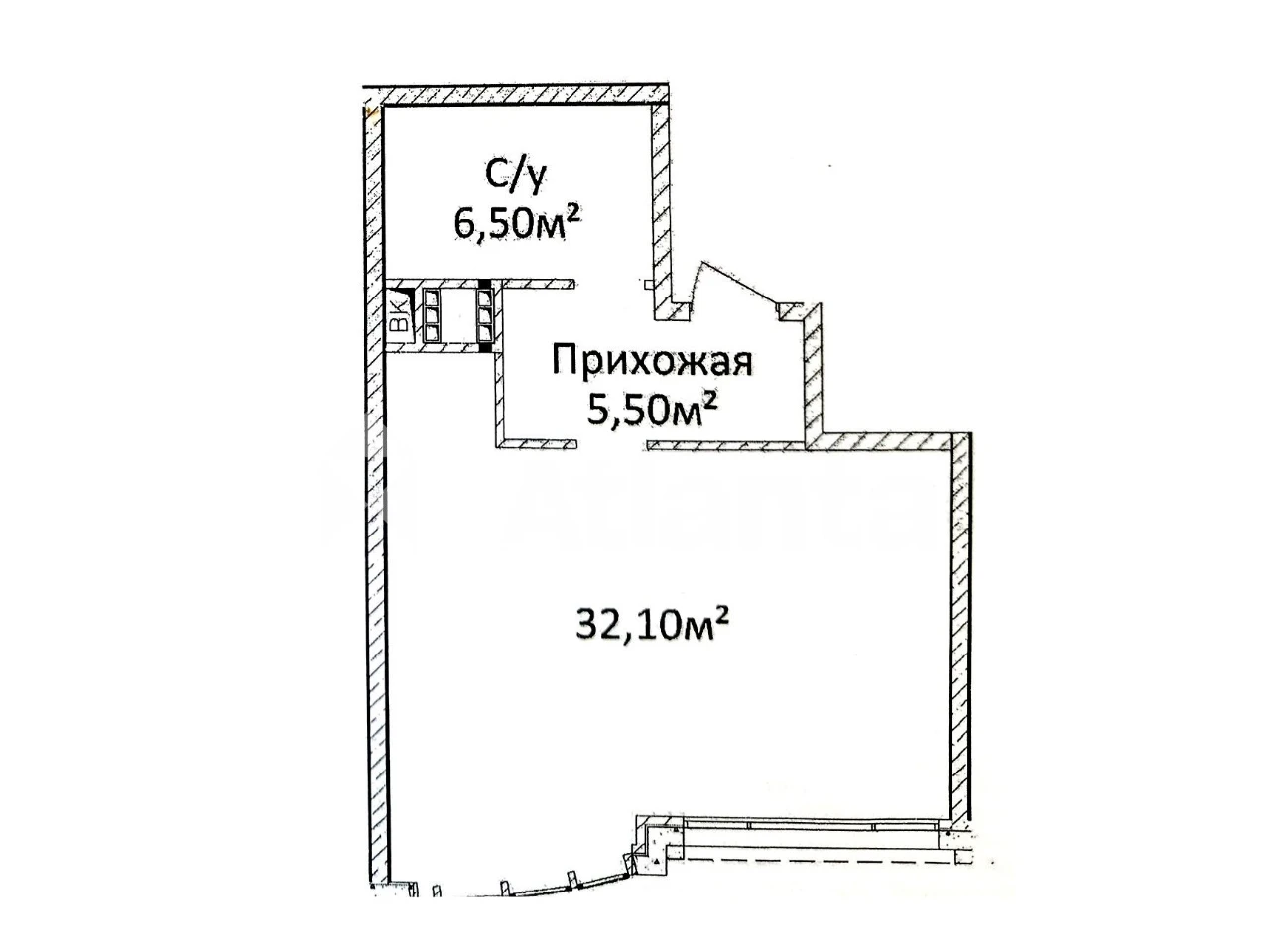 Однокімнатна квартира в новому зданому житловому комплексі ЖК «Чотири Сезони»