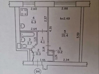 Apartment. Akademika Vernadskogo Blvd.