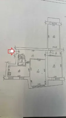 Продається 3-кімнатна квартира, проспект Гагаріна, Левада, Чугуєв