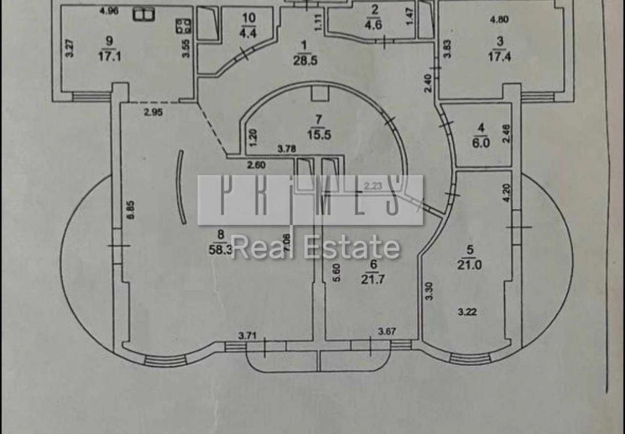 Квартира 3-кімнатна в ЖК "Тріумф", вулиця Звіринецька, 59
