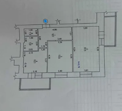 2-bedroom apartment in the Standard residential complex