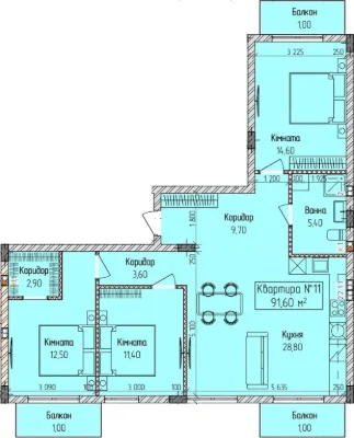 Sale of a 3-room apartment in the "Sadovyi" residential complex, Uzhhorod, Zagariska Street.
