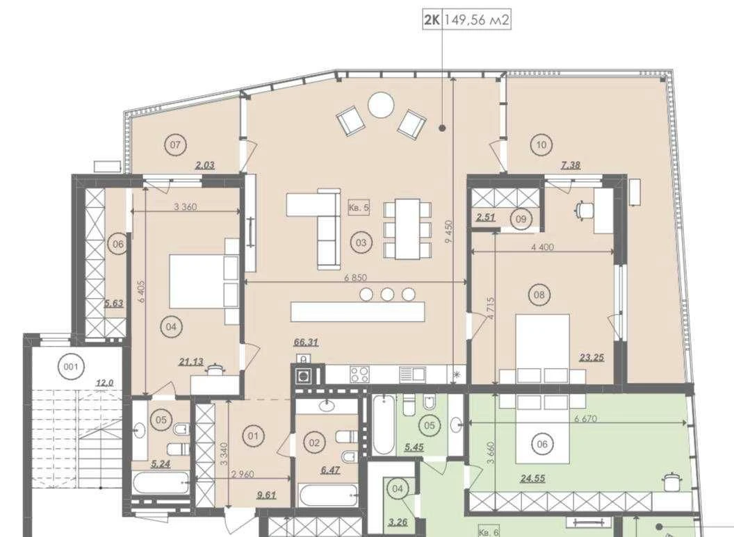 Premium apartment 160 m² with terrace and panoramic view of Lviv | Street