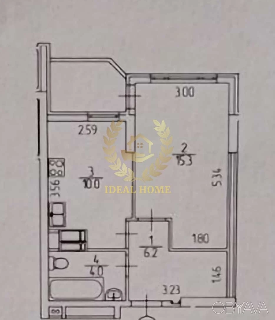 1-room apartment, 37.4 sq.m.