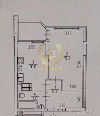 1-room apartment, 37.4 sq.m.