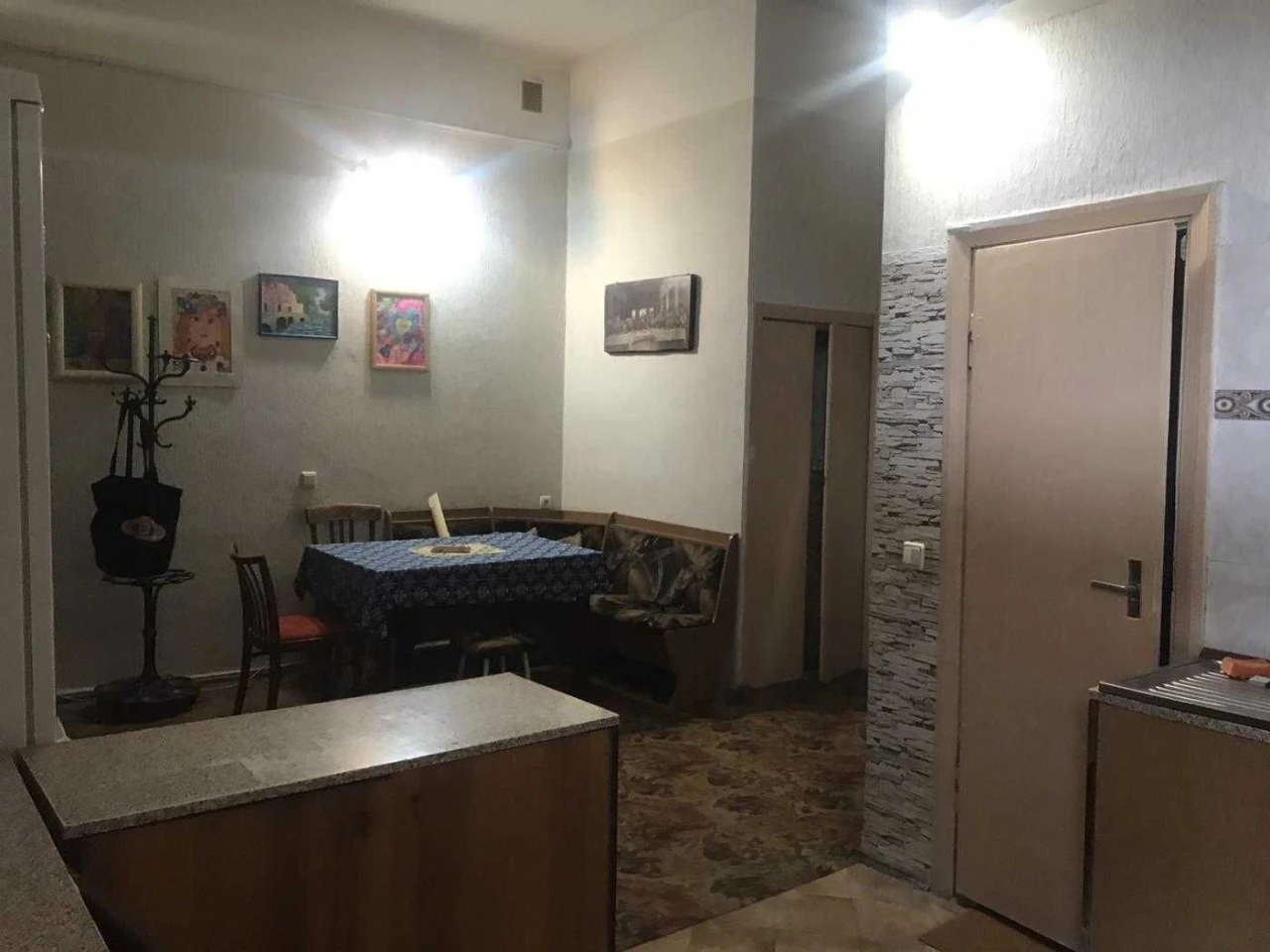2 room apartment in Austrian building, street