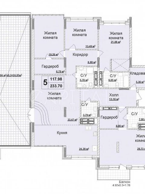 Sale of 5k apartment 234 sq. m on Andriy Verkhoglyada st. 15A •
