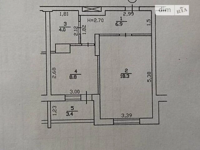 Sale of 1-room apartment 41.4 sq. m on Otradny Avenue 2 • ID 346