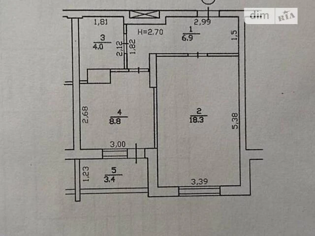 Sale of 1-room apartment 41.4 sq. m on Otradny Avenue 2 • ID 346