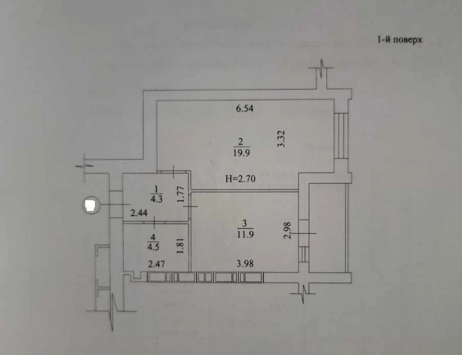 25800$! Документы! ЖК Мира 3, Продам 1 ком квартиру пл 42.7м