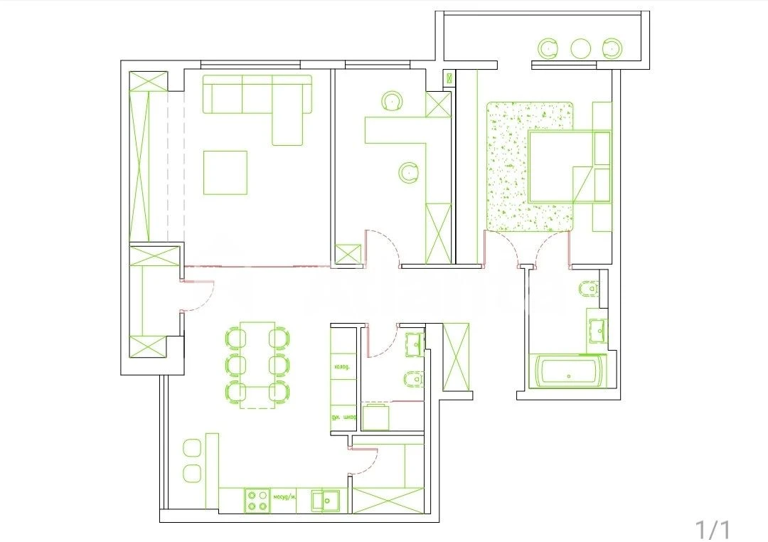 3-bedroom apartment near the center | Designer renovation in "Console" residential complex