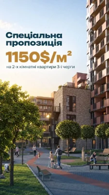One-bedroom apartment with European layout