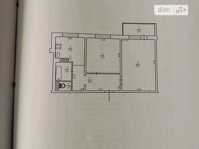 Sale of 2-room apartment 52.9 sq. m. on Zdolbunivska Street 3 • ID 3