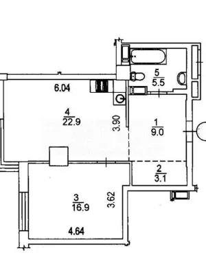 For sale 2-room apartment 57 sq. m. on Truskavetska Street 10 • ID 346