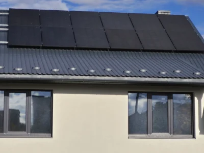 Modern house 155 sq m with a 10 kW solar power station! 10 acres,