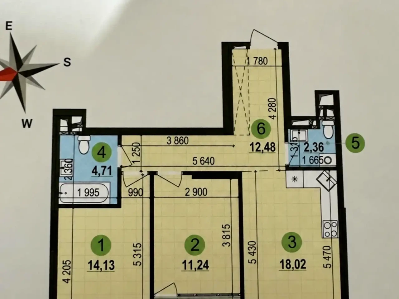 Продаж квартири 2-кімн. 66,7 м² 18/18 этаж