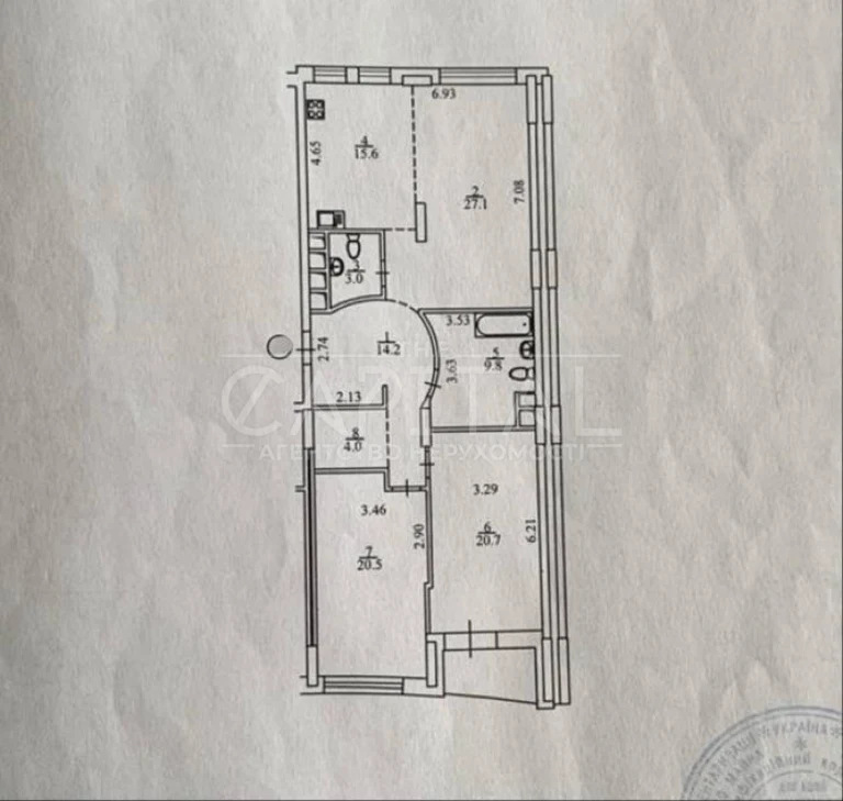 3-bedroom apartment 117 sq m in Pecersky, new building