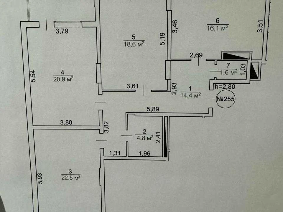 Apartment. Michael Grushevsky Street, Cherkasy