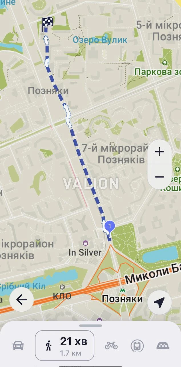 Двухкомнатная квартира 74 кв.м. в Позняках