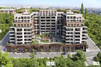 Sale of a view 2-bedroom apartment in a business class club house OLE