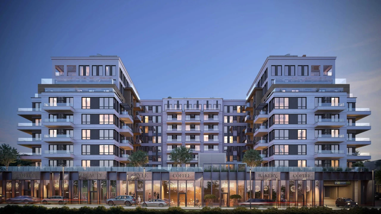 Sale of a view 2-bedroom apartment in a business class club house OLE