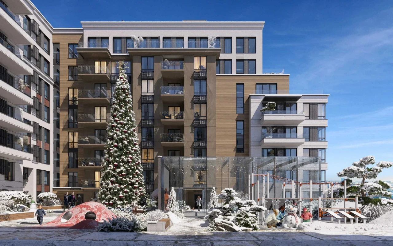 Sale of a view 2-bedroom apartment in a business class club house OLE
