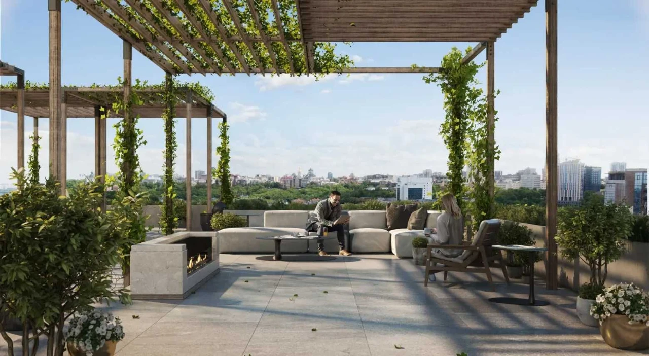 Sale of a view 2-bedroom apartment in a business class club house OLE