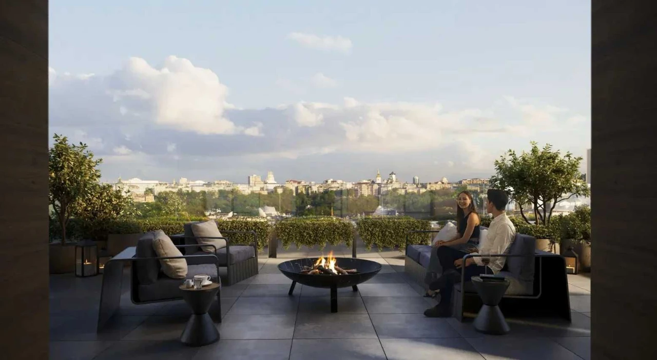 Sale of a view 2-bedroom apartment in a business class club house OLE