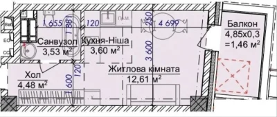 Apartment in Uzhhorod