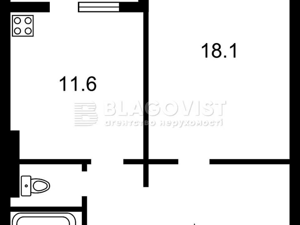 Apartment. Yasynuvat Street, Kyiv