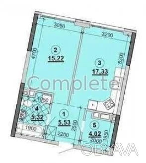 1-комнатная квартира, 49 м.кв.