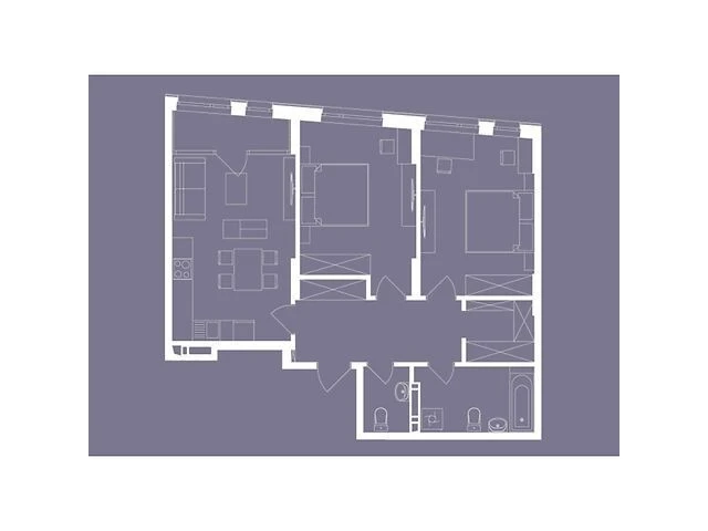 Продаж 2к квартири 76.1 кв. м на шосе Столичне 1Б • ID 35027