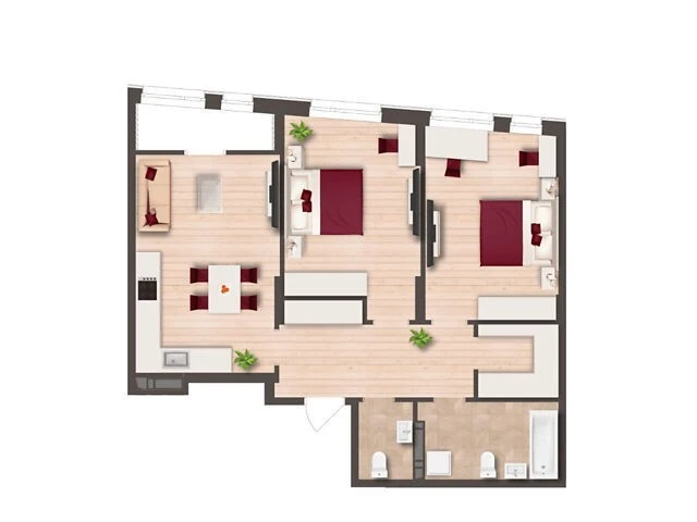 Продаж 2к квартири 76.1 кв. м на шосе Столичне 1Б • ID 35027