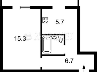 Apartment. Alexander Arkhipenko Street, Kyiv